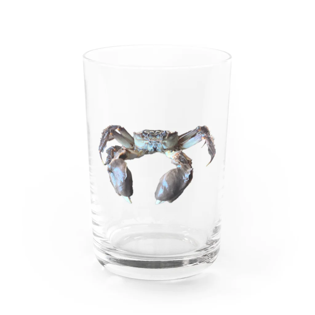 やさいのモクズのカニくん Water Glass :front