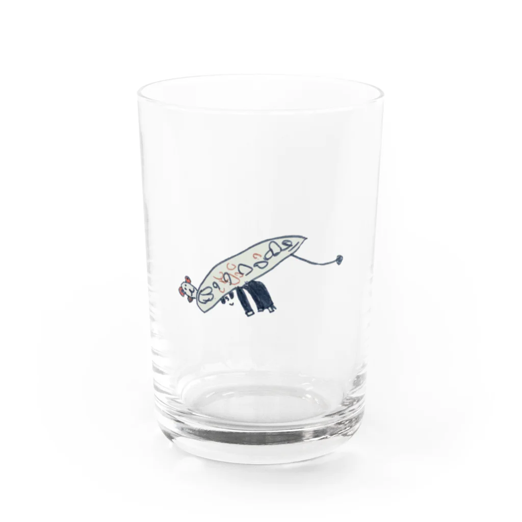 小さな姉妹のお絵かきファッションの2021年の干支 【うし】 Water Glass :front