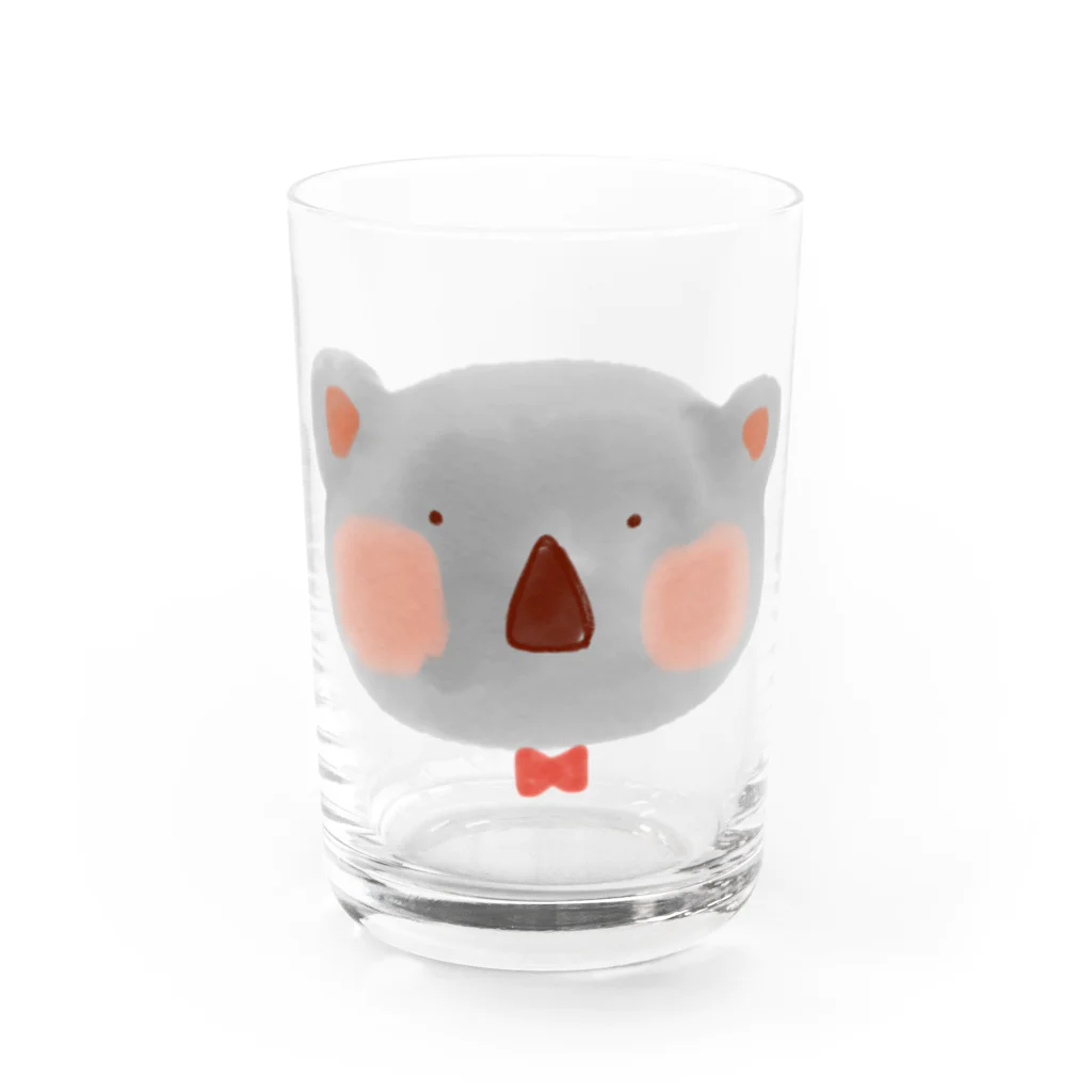 イラストレーター yasijunの水彩コアラちゃん(face)　C Water Glass :front