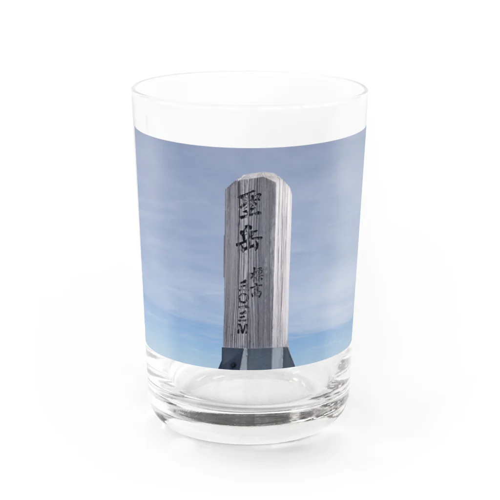 SAKURA スタイルの聖岳山頂 Water Glass :front