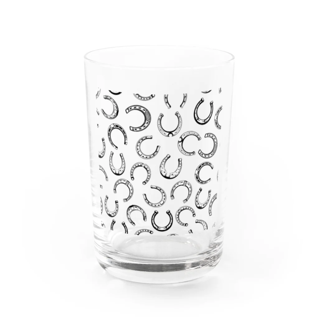 ロゼットステーブル お馬の雑貨屋さん🏇の馬蹄パーティ 蹄鉄、ホースシューシリーズ Water Glass :front