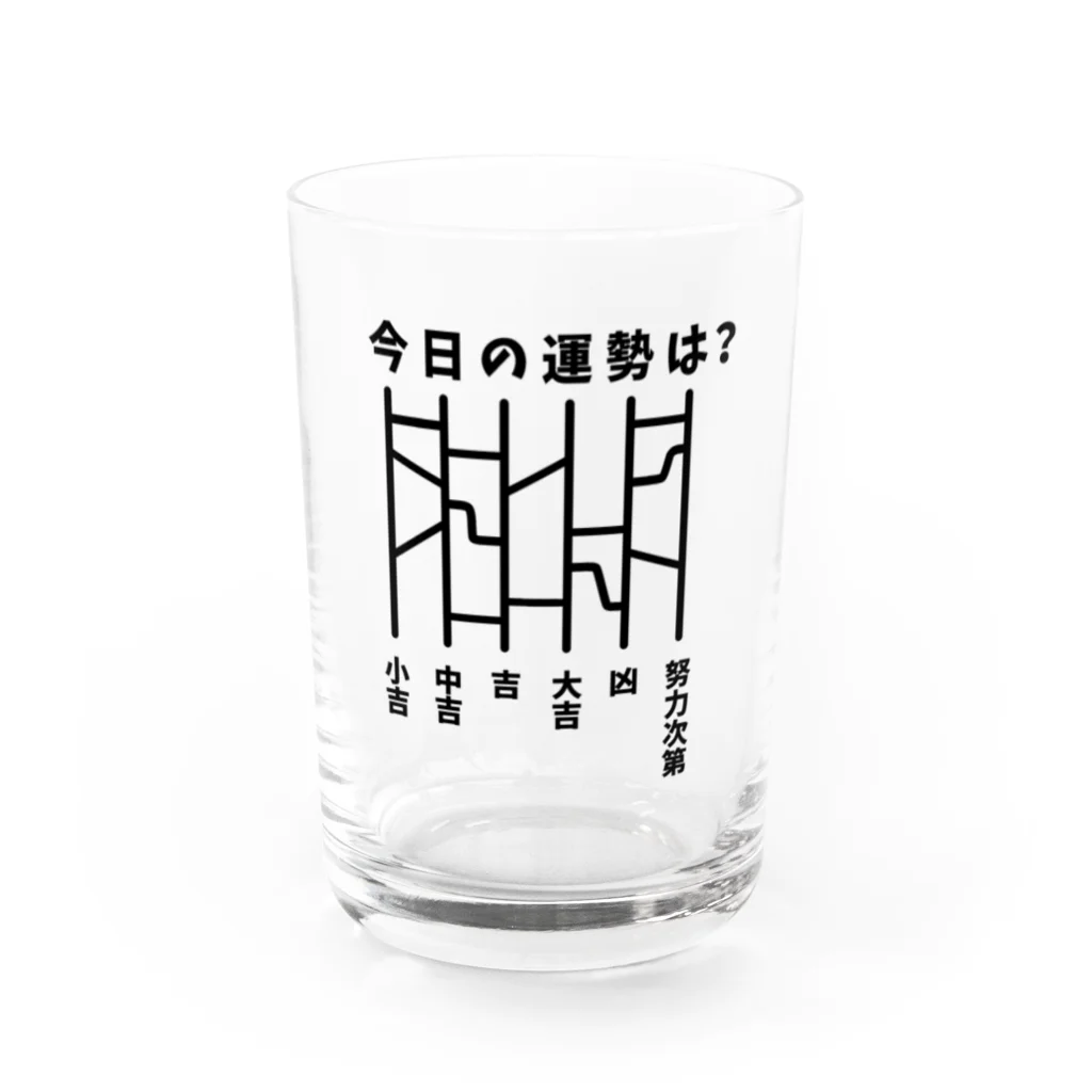 ハナのお店の今日の運勢は？（あみだくじ） Water Glass :front