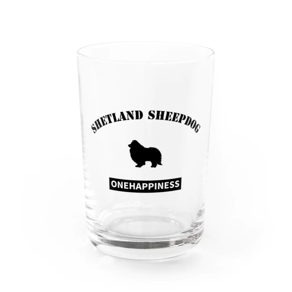 onehappinessのシェットランドシープドッグ　ONEHAPPINESS Water Glass :front