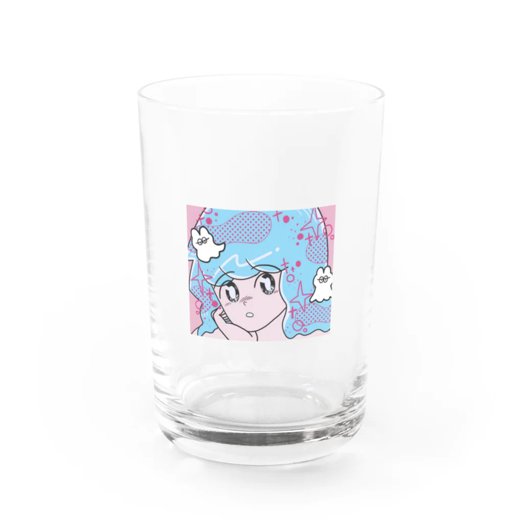 m2aitasuのほおづえ Water Glass :front