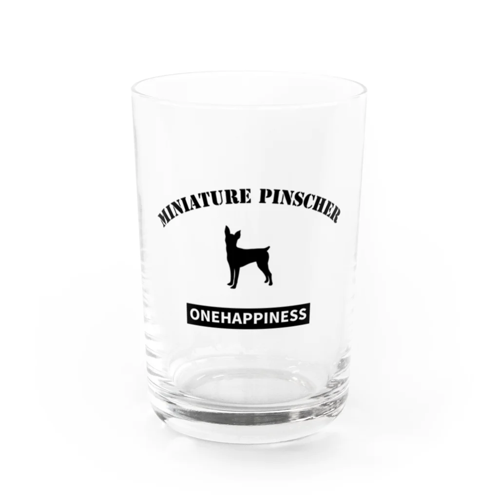 onehappinessのONEHAPPINESS　ミニチュアピンシャー Water Glass :front