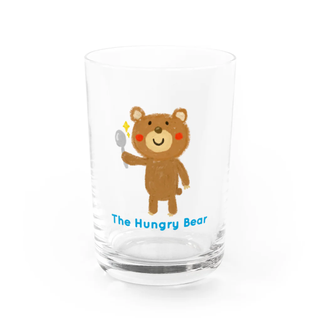 Atelier FunipoのThe Hungry Bear　ロゴあり Water Glass :front