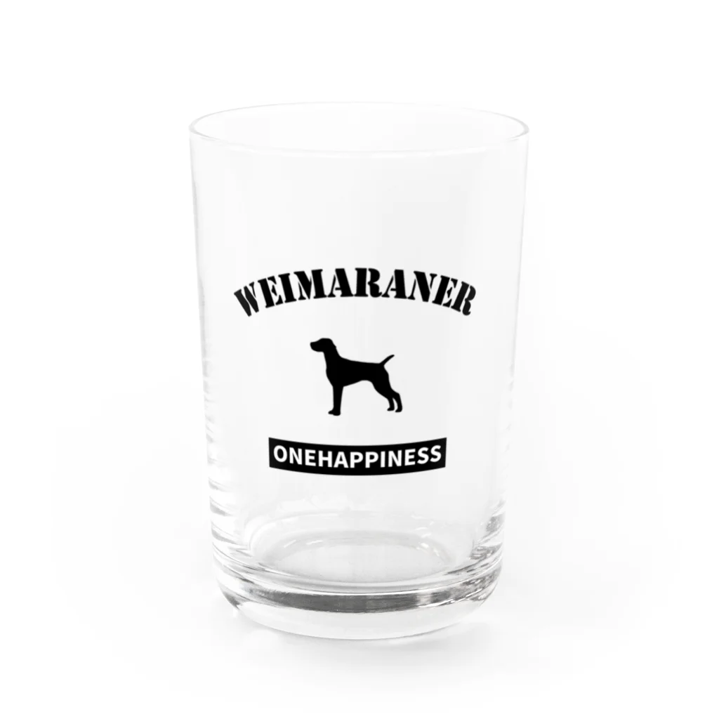 onehappinessのONEHAPPINESS　ワイマラナー Water Glass :front