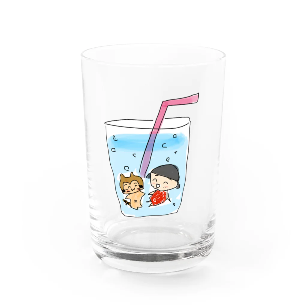 彩羽真矢のらくがきショップのサイダーの夢 Water Glass :front