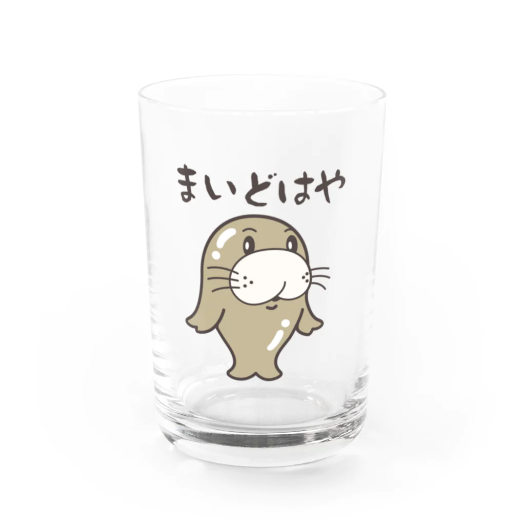 ＠sakedonの富山弁キャラクター「キトキトド」 Water Glass :front