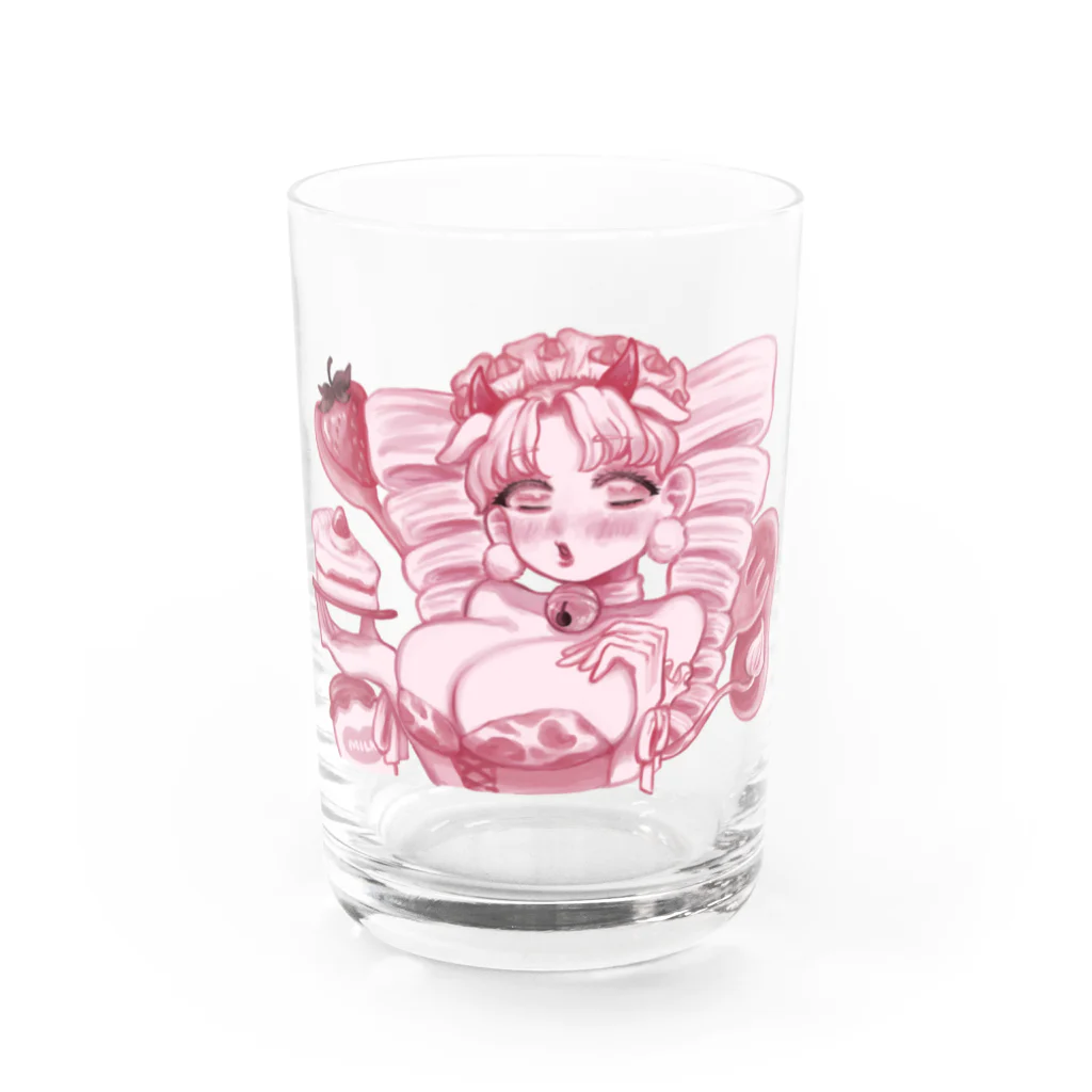 白玉フルーツポンチのMoo❤️Moo❤️Cow Water Glass :front