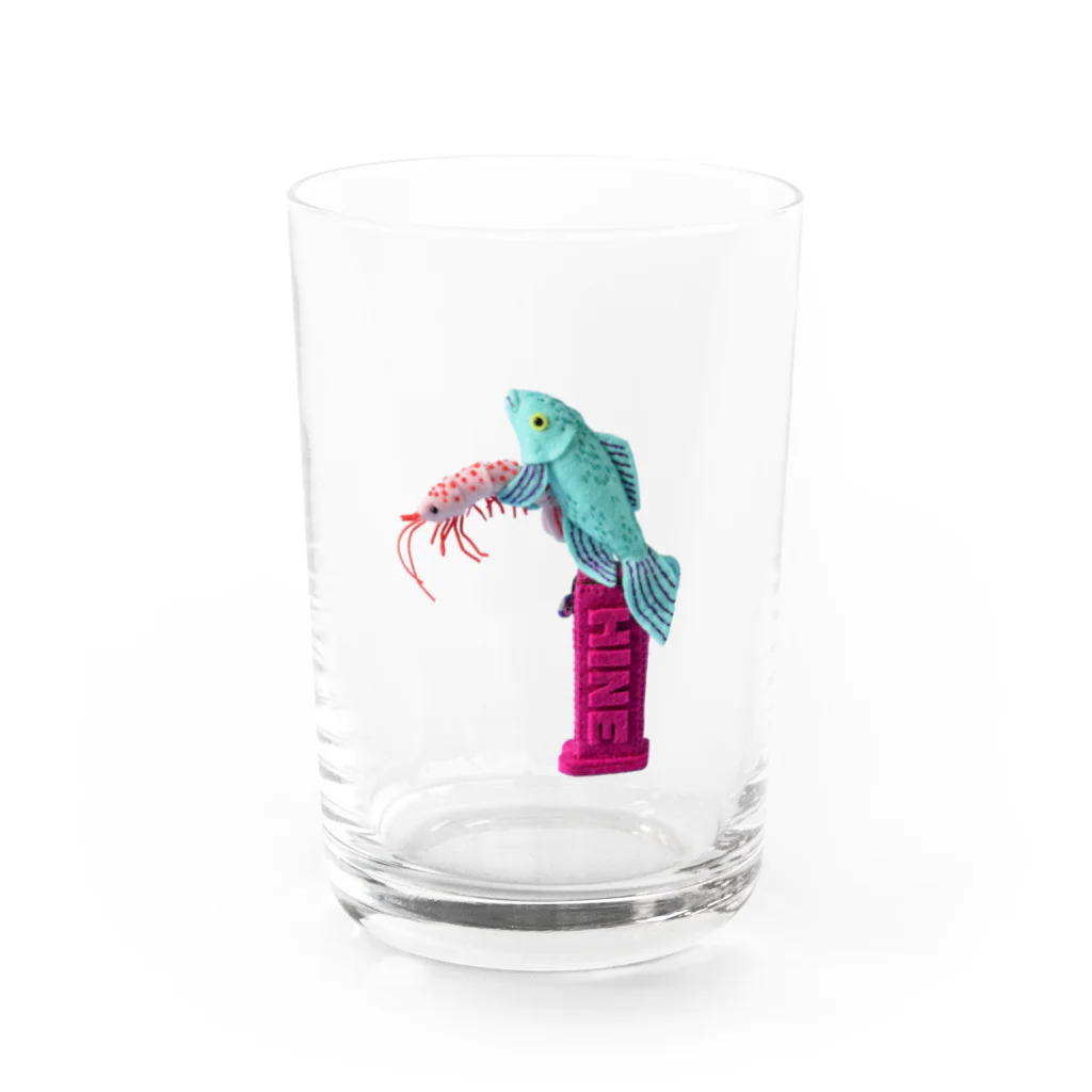 水島ひねのウオペッツ Water Glass :front