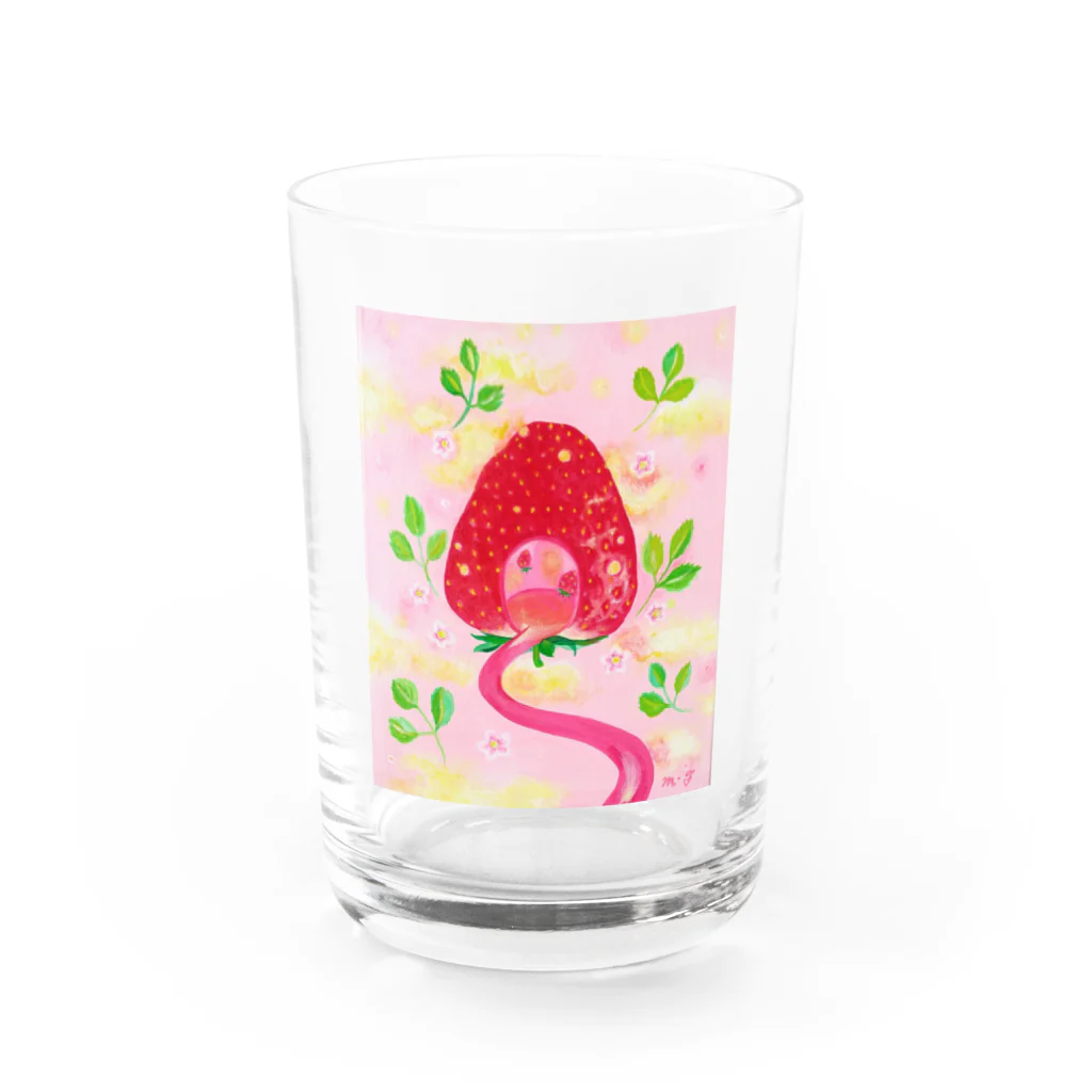 m-t デザインスタジオのストロベリーハウス Water Glass :front