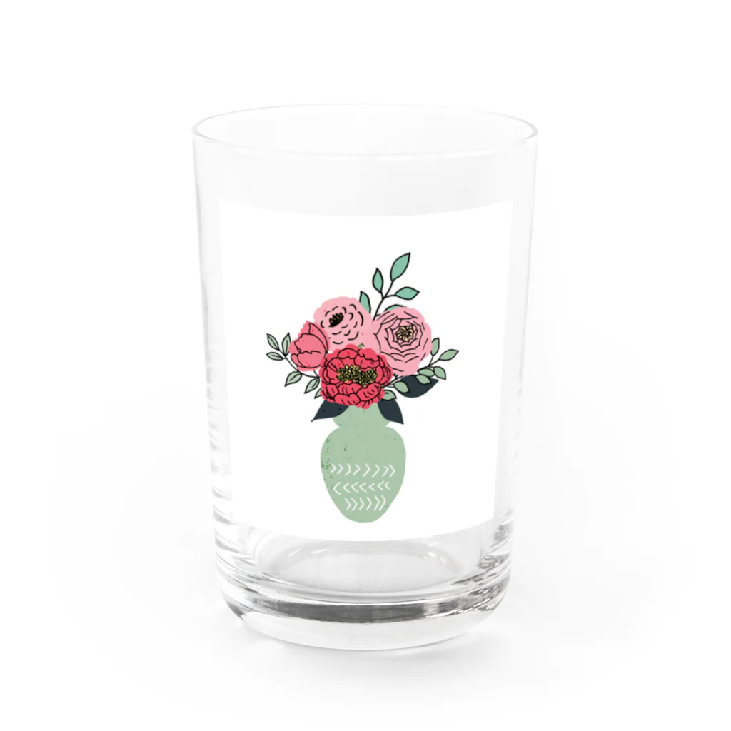 Mana Design Storeの花瓶とお花のイラストWH Water Glass :front