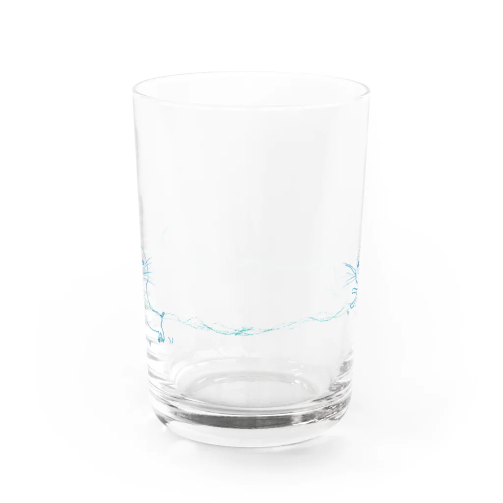 「いろはのいろ」アイテムショップのアザラシグラス Water Glass :front