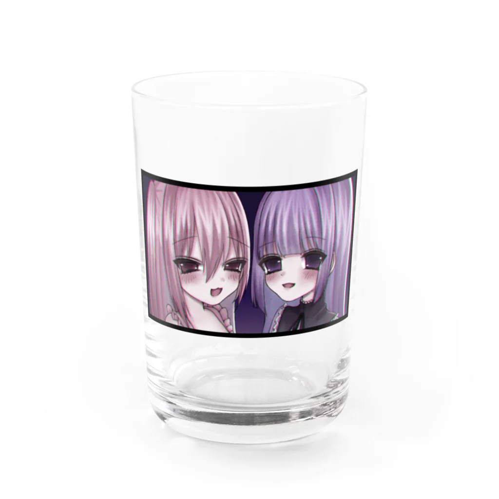 纈珠✝︎のニコイチ✌️ Water Glass :front