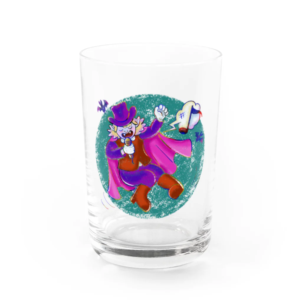 にしだまさひろのバンパイヤくん Water Glass :front