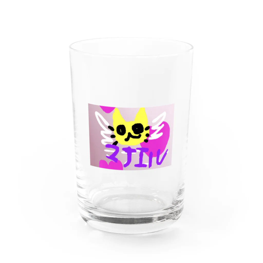 まなち🌹✨17liver💜🤍のマナエル天使 Water Glass :front