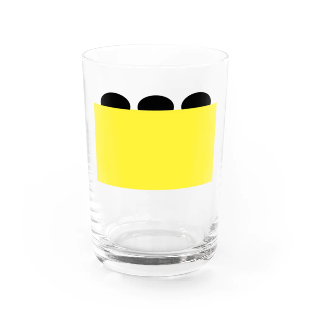 inko andの黄上の黒 Water Glass :front