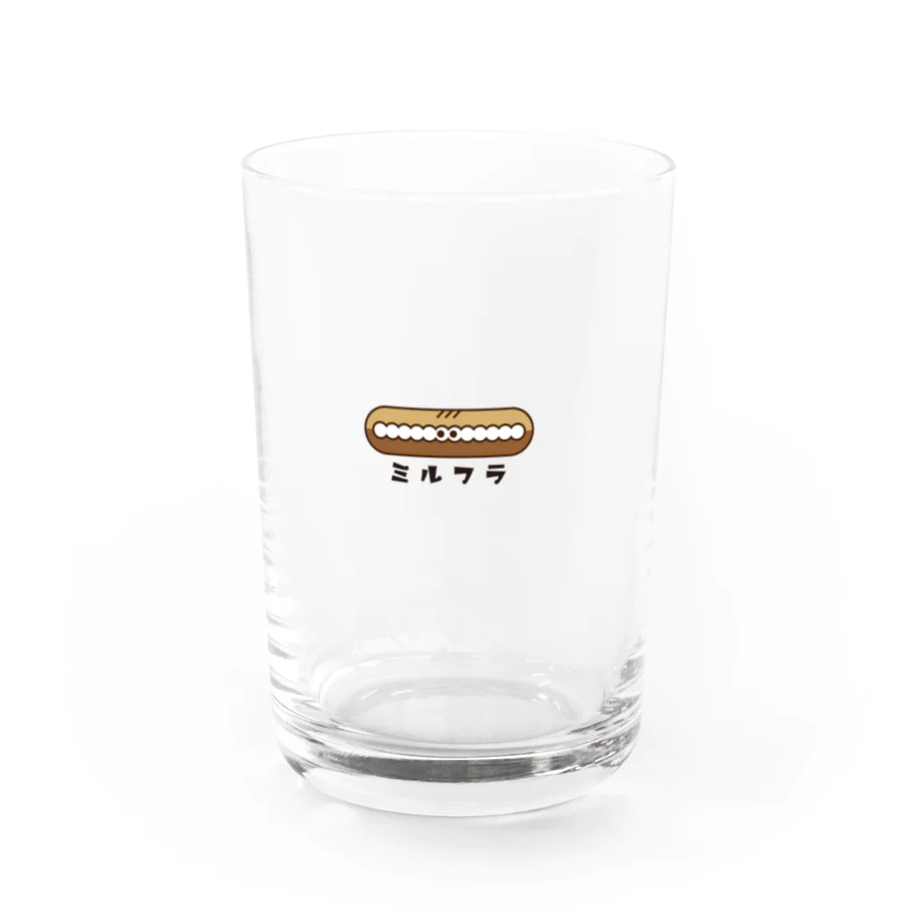 ミルフラのミルフラ Water Glass :front