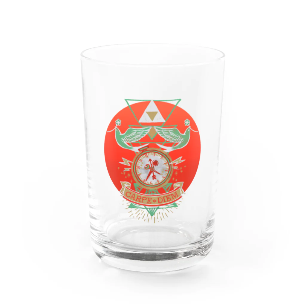 IZANAMI by Akane YabushitaのCarpe Diem （その日を摘め） Water Glass :front