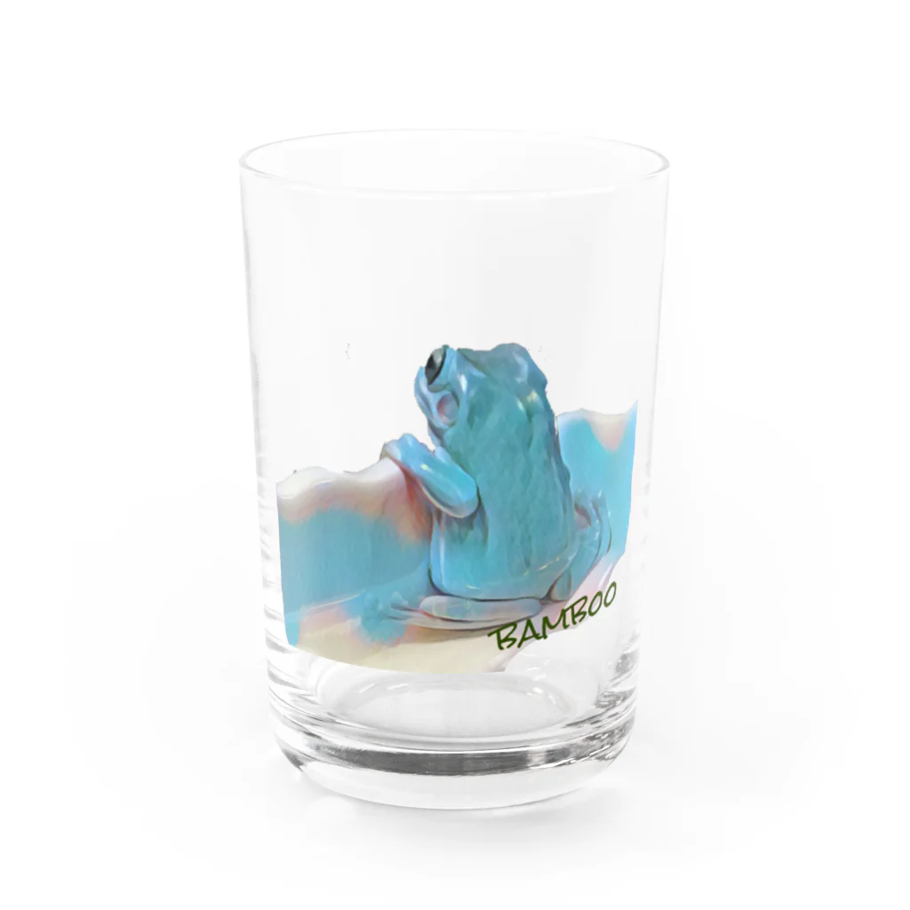 ケロンパス商店🐸🐢の黄昏バンブー Water Glass :front