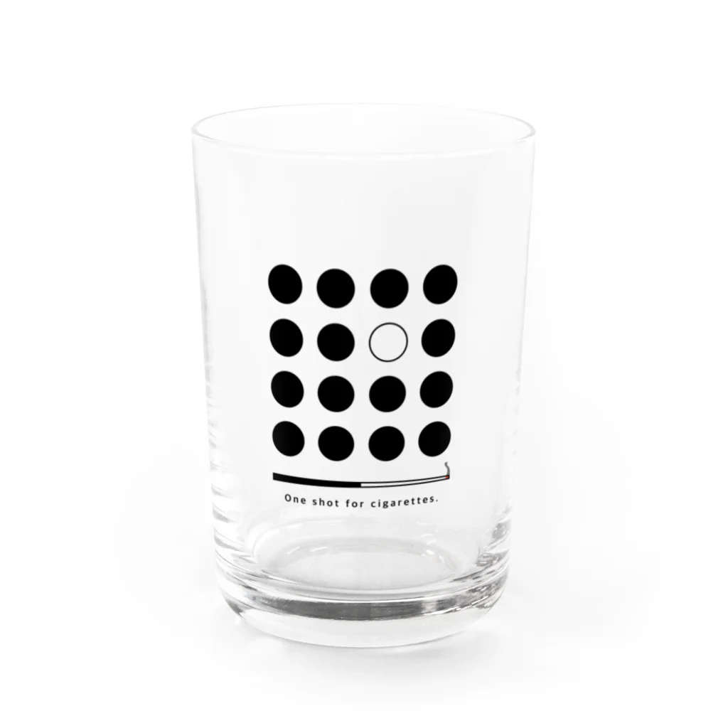 山猫軒のone shot for cigarettes. Water Glass :front