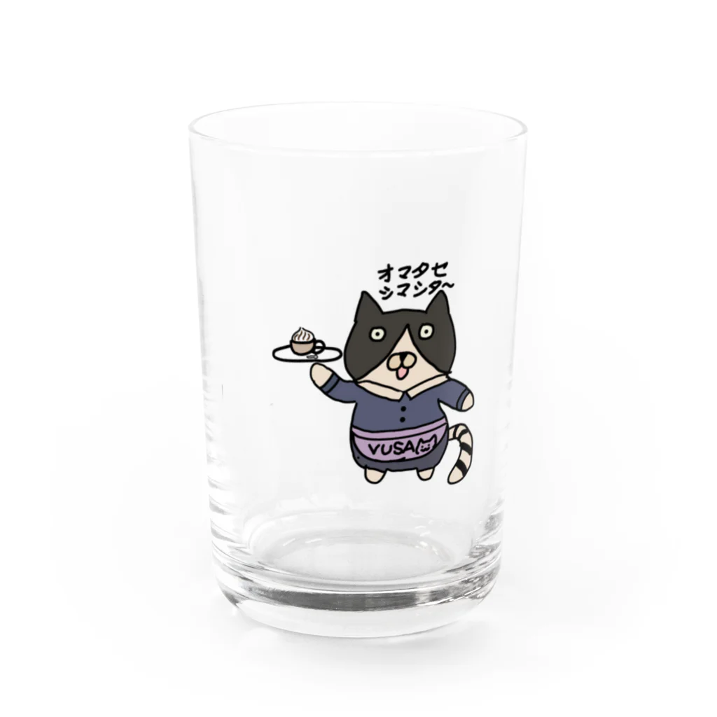 vusaNeko0530のカフェウェイトレスねこ Water Glass :front