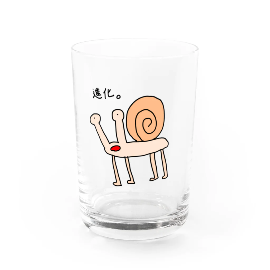 松もん堂の第一進化カタツムリ Water Glass :front