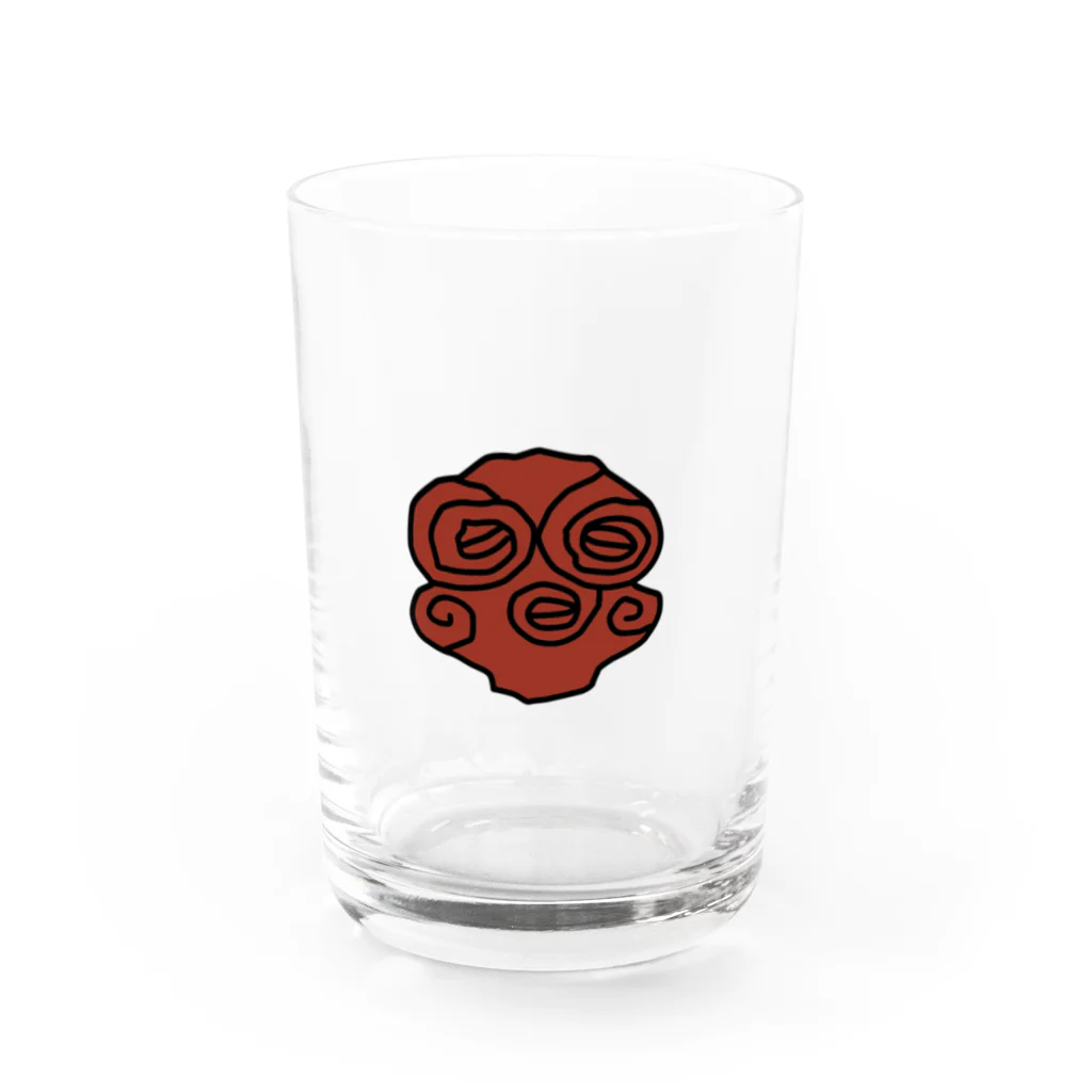 Moshiriの縄文くん（縄文・アイヌ） Water Glass :front