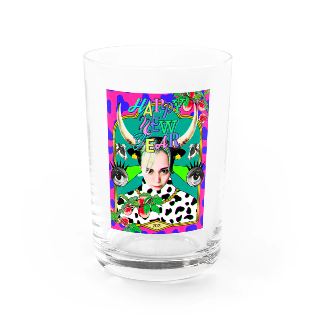 かじたのHappy New Year 2021 Water Glass :front