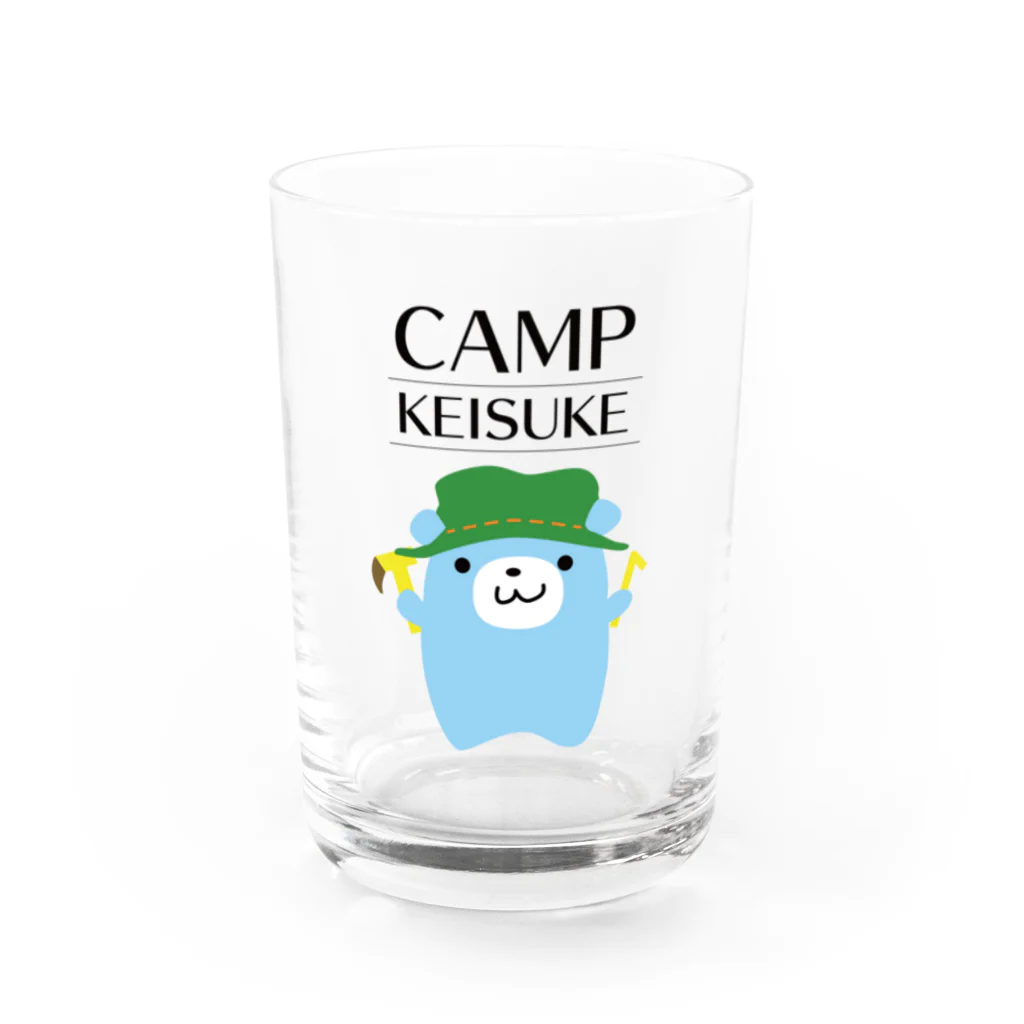 うにくのキャンプクマスケ Water Glass :front