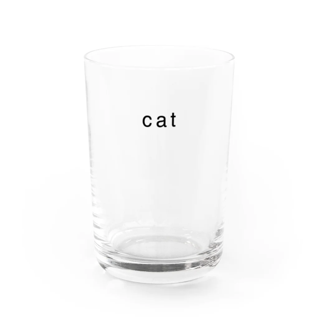 ネコかわいいのcat  Water Glass :front