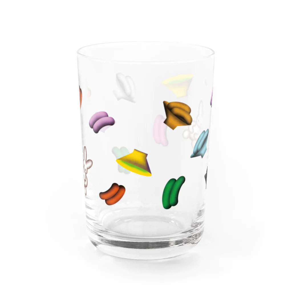 SHOP CMYKのLucky Rabbits Water Glass :front