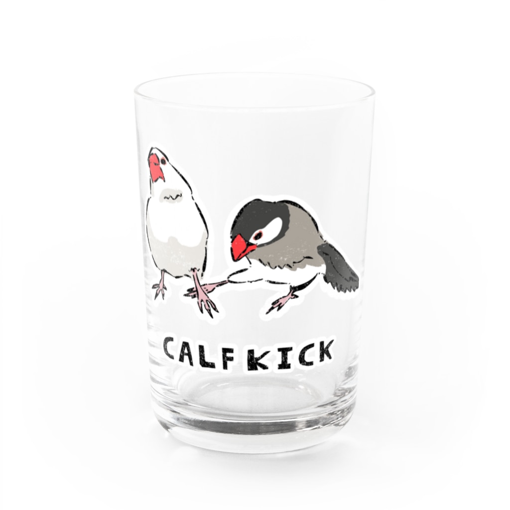 EASEの文鳥カーフキック Water Glass :front