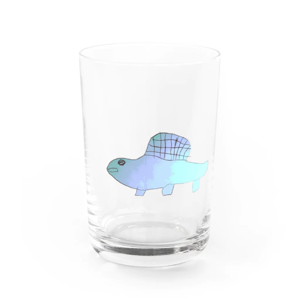 真奈美の恐竜くん Water Glass :front