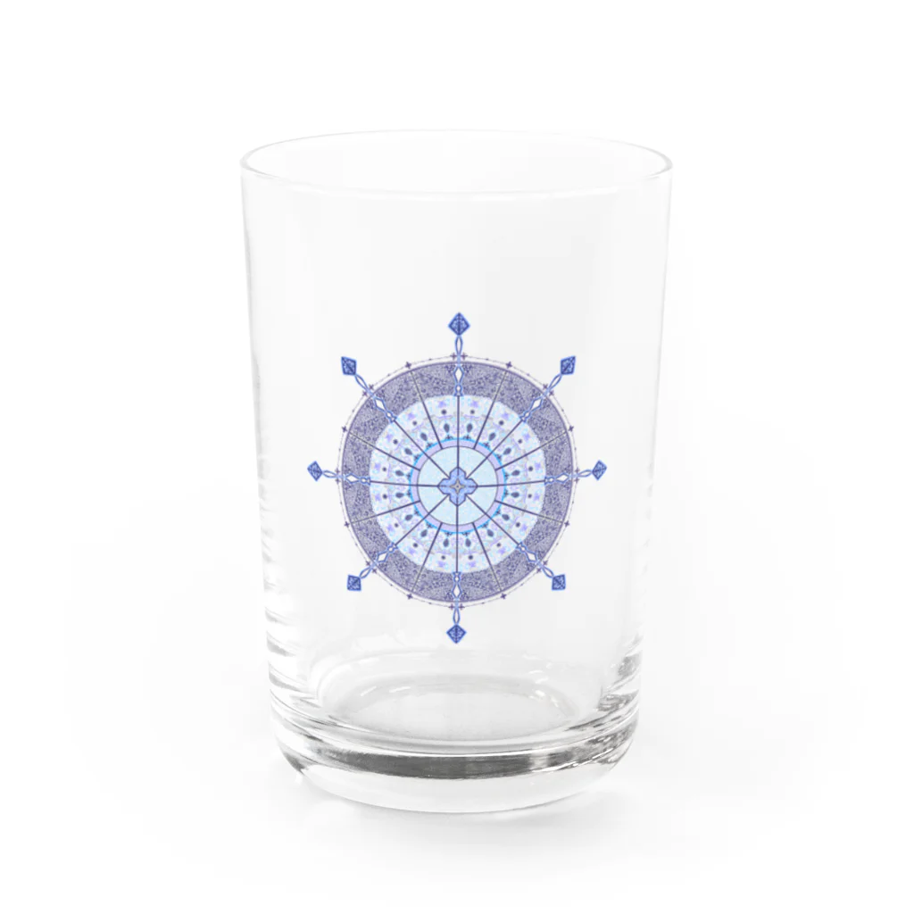 叶望の雪の結晶グラス Water Glass :front