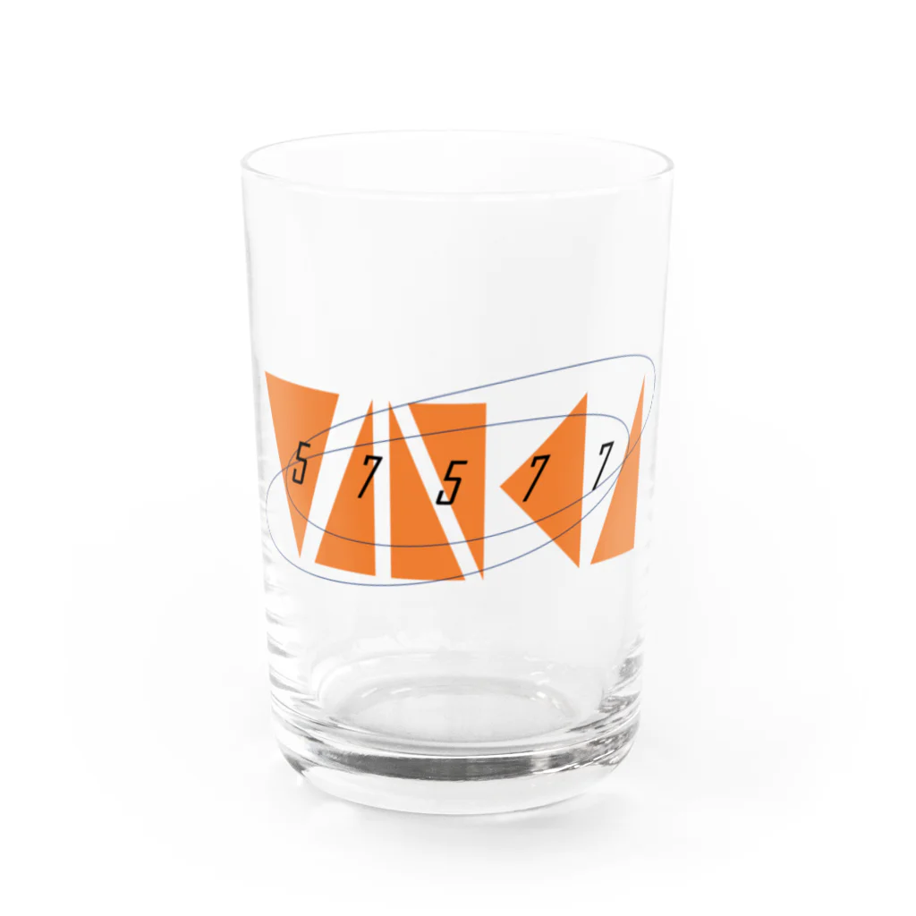 あの井のTANKAロゴ４ Water Glass :front