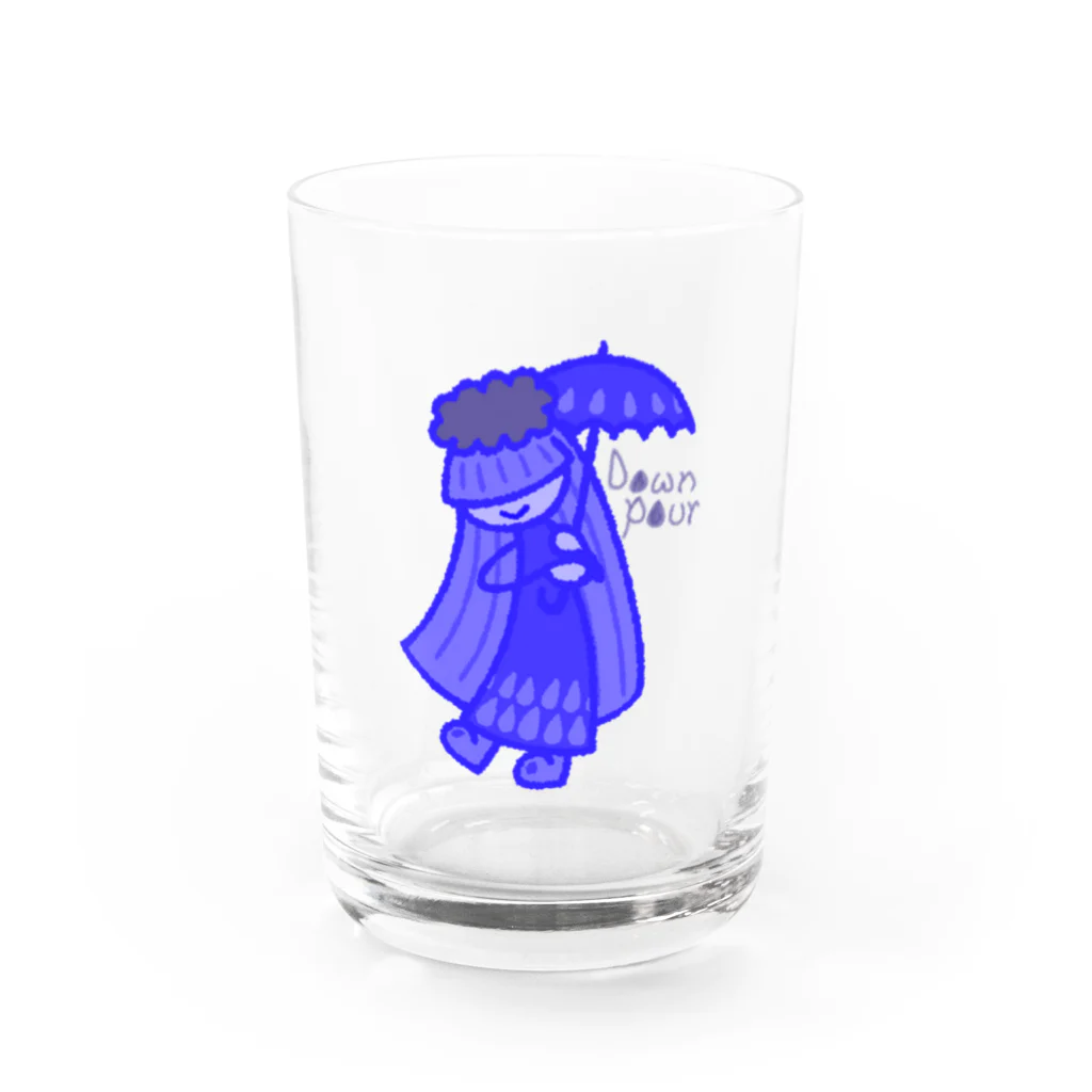 ウサネコのウェザーず＊ドシャブリさん Water Glass :front