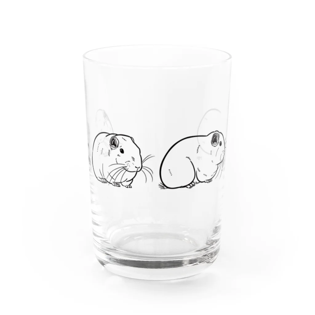 ねずりすSHOPの４面グンディ Water Glass :front