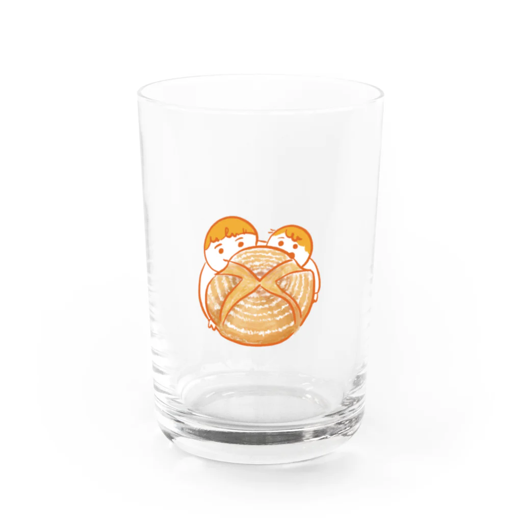 モヒカンちゃんのこどもとパンドカンパーニュ Water Glass :front