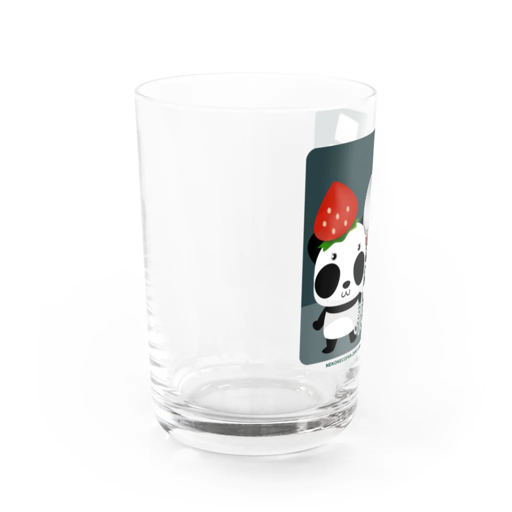 イラスト MONYAAT のズレぱんだちゃん Water Glass :front