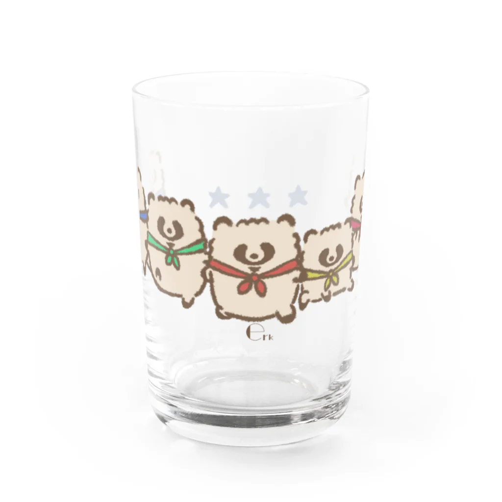 ジーナショップ(たぬき多め)のゴレンジャーたぬき Water Glass :front
