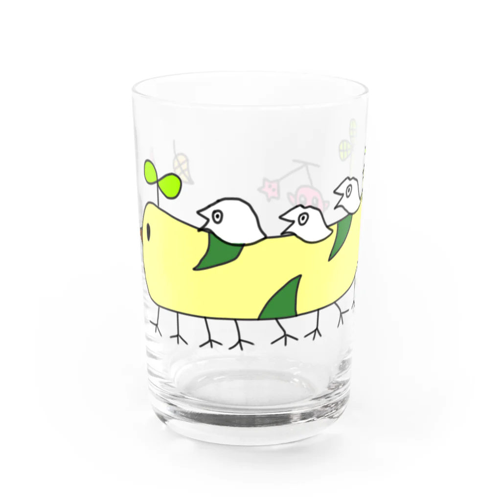 pitako-81の長ヒヨコちゃん走行中 Water Glass :front