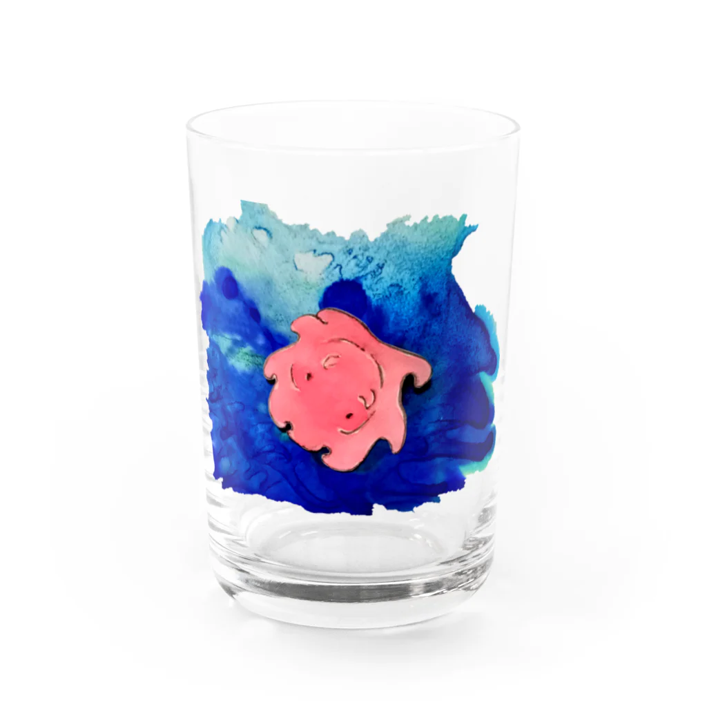 がちPA　秋田♡のメンダコ海をゆく Water Glass :front