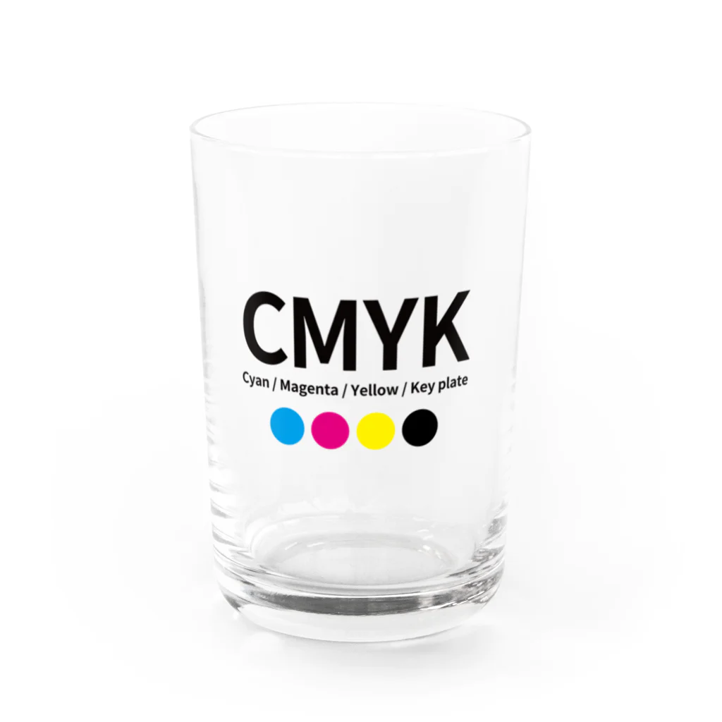 現役デザイナーが作る気ままショップのCMYKグッズ グラス前面