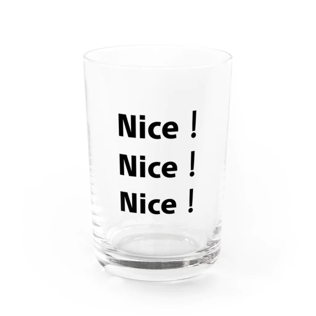 Nice！Nice！Nice！のNice！Nice！Nice！ Water Glass :front