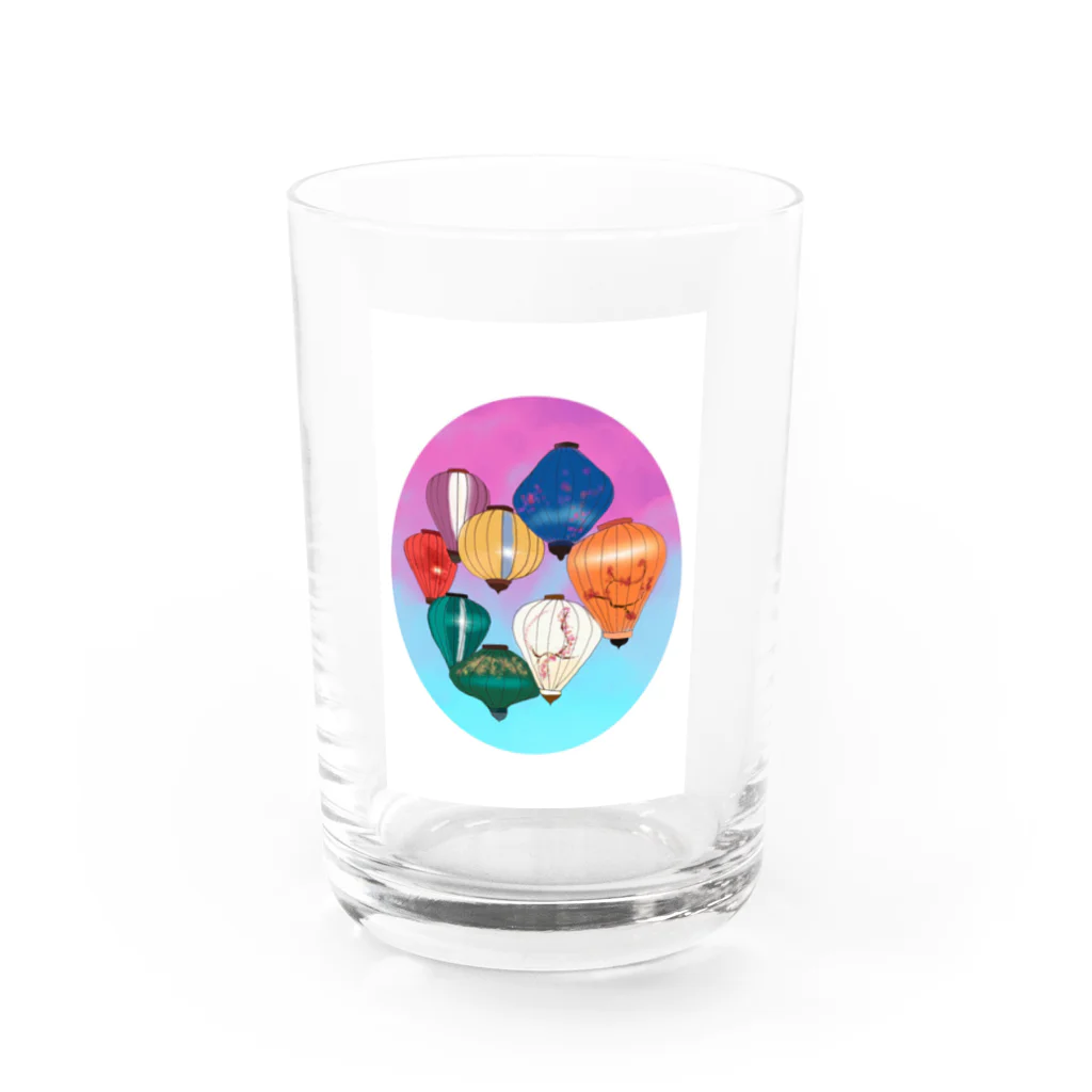 omoitsukiの明るいランタン Water Glass :front