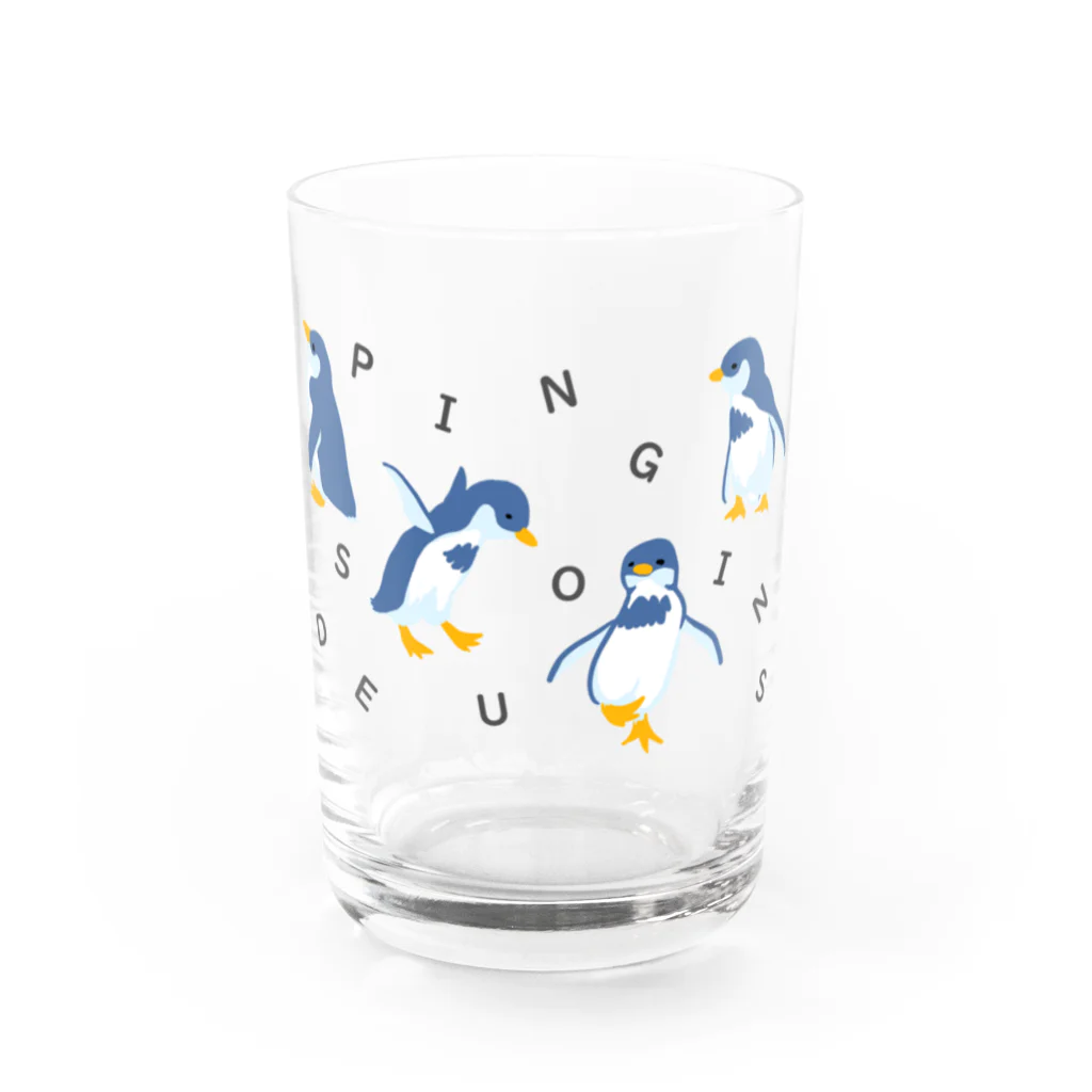 satomimitsukiのDes Pingouins~ペンギン達～ Water Glass :front