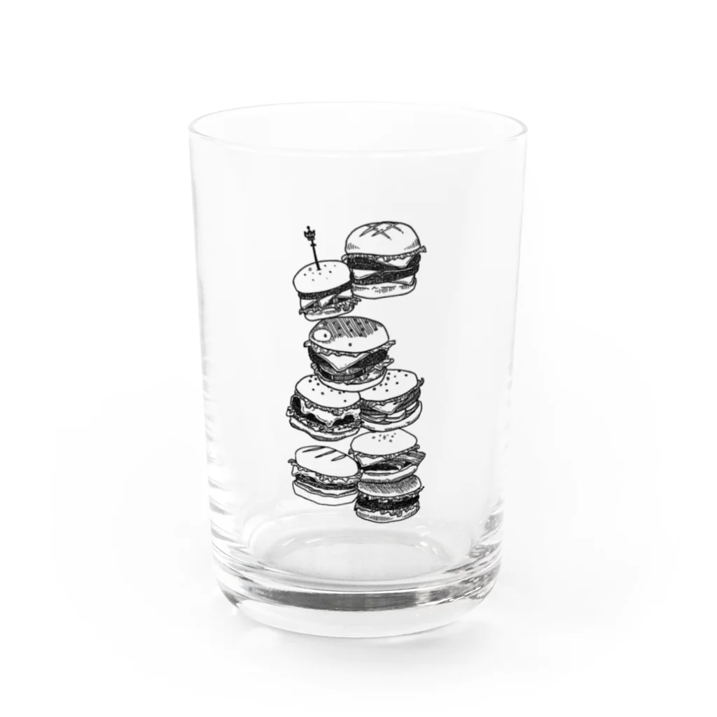 hacoのhamburger Water Glass :front