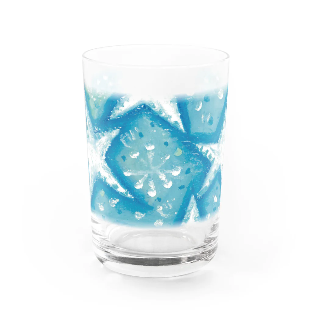 hal+ Harumi Niwanoのbaby blue star Water Glass :front